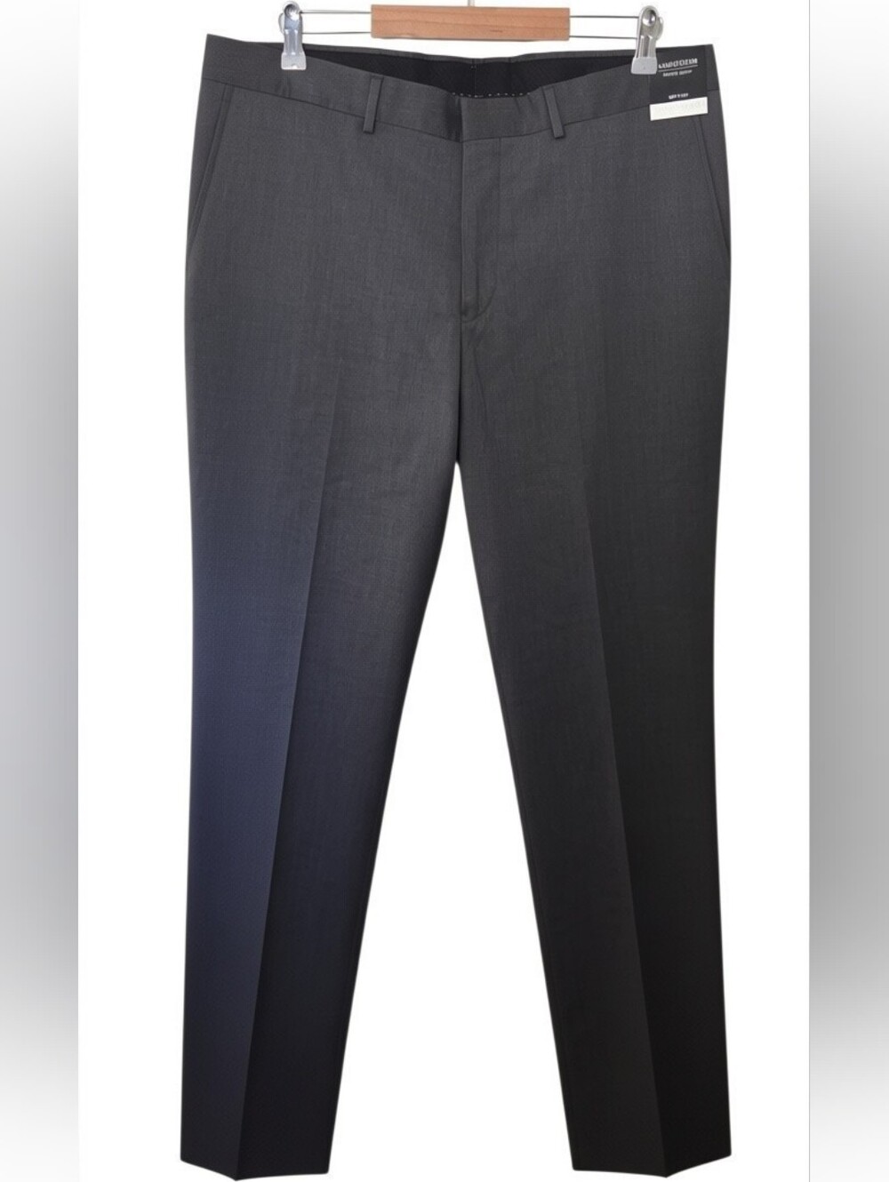 Nordstrom Men’s Shop Tech-Smart Dress Pants 38x34 Charcoal Wool Blend NWT